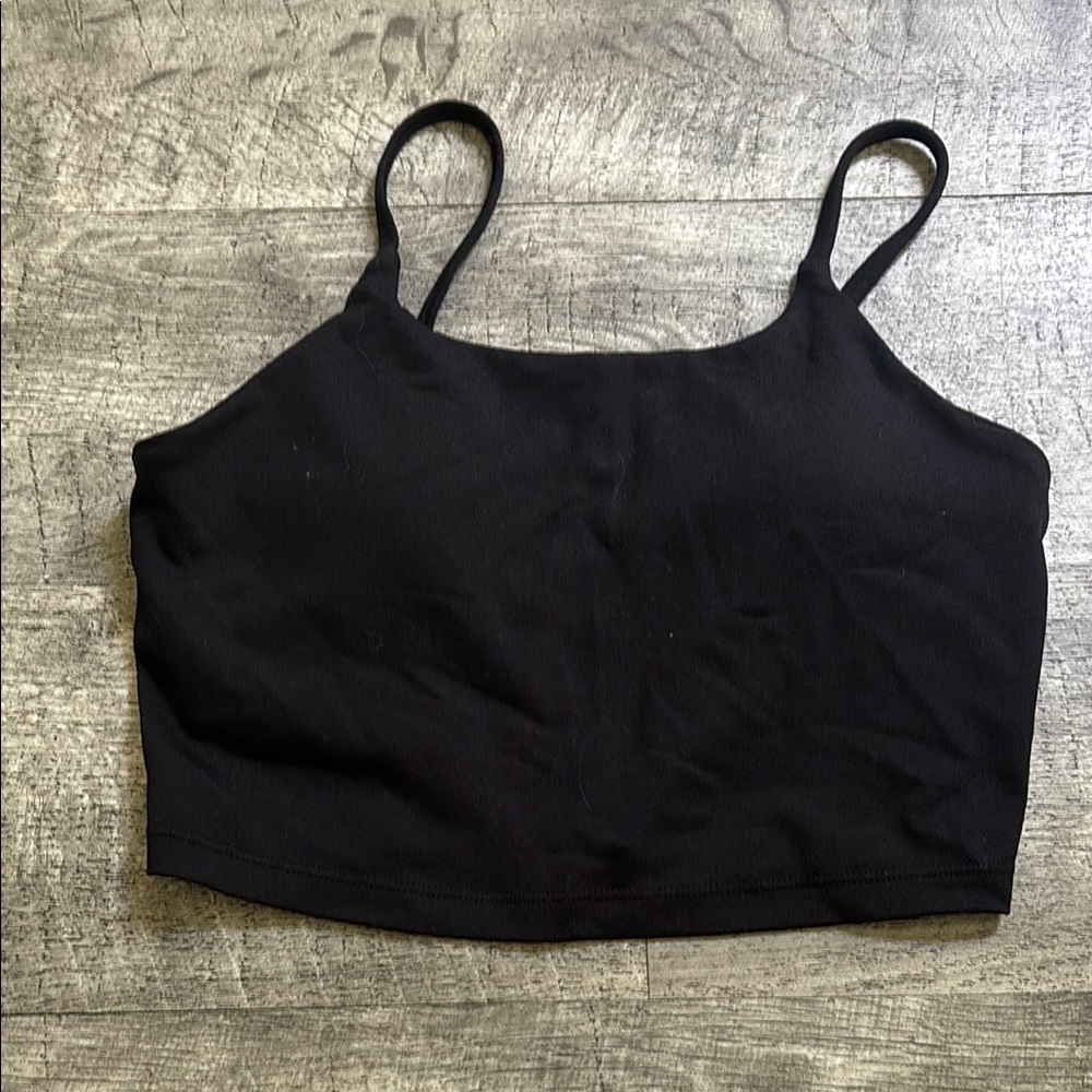 Avia Black Fitted Crop Camisole
